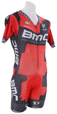 Pearl Izumi BMC Pro Cycling Team Short Slv Mach 5 Speedsuit Men MEDIUM USA Champ - Image 1 of 4