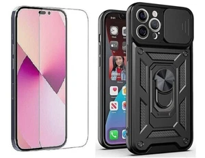 Etui Housse Coque + Verre Trempé pour iPhone 16e 16 Plus 15 14 Pro Max SE 2022 - Photo 1 sur 12