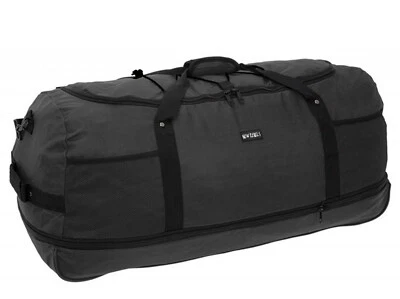 XXL FALTBARE Rollenreisetasche Reisetasche 1400g 140 L Dehnfalte schwarz "SUPA" - Bild 1 von 4
