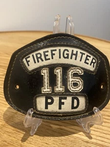 Vintage Americain Firefighters Helmet Badge - Picture 1 of 2