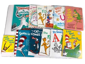 Dr. Suess Lot of 12 Books Cat In The Hat Comes Back ABC THE FOOT BOOK - Picture 1 of 3