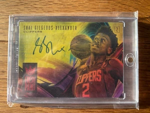 /99 Shai Gilgeous-Alexander 2018-19 Panini NBA Court Kings Fresh Paint Auto RC - Bild 1 von 2