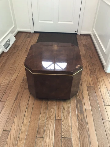 Vintage Semi Octagon Accent/Side Table Cover