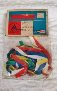 Vintage NOS Handlebar Streamers Multi Color BIKE PAK STREAMERS 1950'S 60'S - Picture 1 of 3