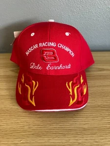 Dale Earnhardt #3 Nascar Racing Champion Hat - Red w/ Flames - One Size - Picture 1 of 6