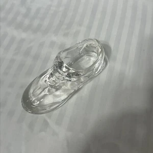 Vintage Glas Schuh Halbschuh Briefbeschwerer 6" - Bild 1 von 5