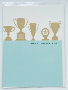 Feliz Día del Padre Tarjeta de Feliz Día Trofeos Ganador Copa Año Después, Nuevo y Sobre - Imagen 1 de 2