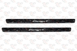 "Carrera T" Porsche 911 992 Forged Carbon Fiber Door Sills Trim Insert Scuff - Picture 1 of 6