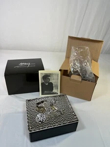 MICHAEL ARAM Botanical Leaf Jewelry Box Silver & Black BRAND NEW IN BOX - Picture 1 of 7