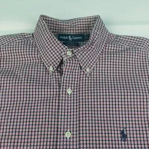 Ralph Lauren Blake mehrfarbiges langärmliges Herrenhemd 100 % Baumwolle Größe Large - Bild 1 von 10