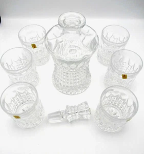 Bleikristall Barware Decanter 6 Lowball Glasses Germany Nachtmann NOS - Picture 1 of 9