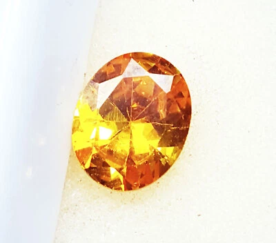 Cambodian Yellow Zircon Oval Shape Loose Gemstone 6.00 Ct With  Free Gift - Image 1 of 4