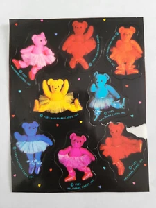 Vintage 1985 Hallmark Cards, Inc. Ballerina Bear Sticker. Ungeschält.  - Bild 1 von 9