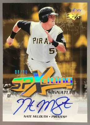 Nate McLouth 2006 SPx SPxciting Auto /30 #XS-NM SSP Pirates - Image 1 of 4