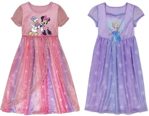New Disney Minnie Mouse Daisy Elsa Frozen Kids Fantasy dress Gown 5T-6X - Picture 1 of 14
