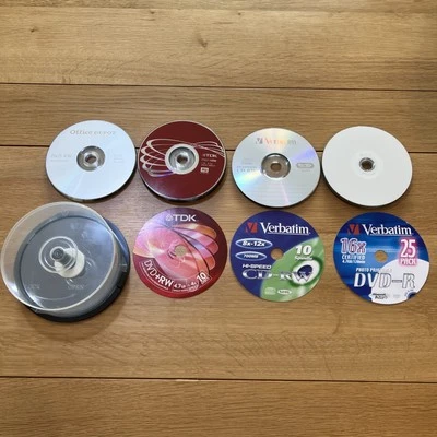 26 Job Lot Blank disks DVD 6x DVD-RW, 9x DVD+RW, 7x DVD-R, 4x CD-RW, Storage Box - Image 1 of 4
