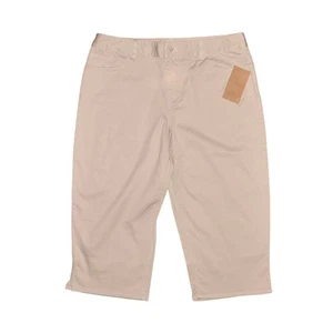 Pantalón Corto Coldwater Creek Nuevo $40 Lavado al Sol Sarga Elástica 14P - Imagen 1 de 3