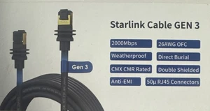 Kabel Starlink 33 FT, CMX CMR 26AWG, gen 3 i mini - wtyczka prostokątna - Zdjęcie 1 z 8
