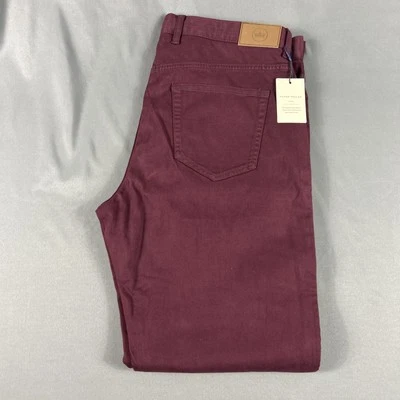Pantalones de golf Peter Millar Crown Ultimate Sateen 35 x 32 rojos DBORD NUEVOS CON ETIQUETAS PRECIO DE VENTA SUGERIDO POR EL FABRICANTE 170 USD Foto 1 de 4