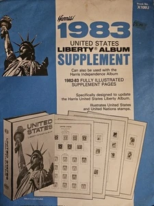 U.S. Stamps - 1983 Liberty Album Supplement. H.E. Harris Stock No X108U - Picture 1 of 1