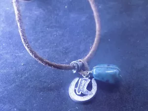 Next Generation Leather Band Necklace With 2 southwestern charms (312) - Picture 1 of 4