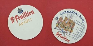St. Feuillien Carnavals 2002 Brauerei Bierdeckel Coaster Beermat - Bild 1 von 1