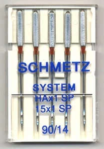 Schmetz Universal Sewing Machine Needles Size 90/14 Special Point~5-Pack~ - Picture 1 of 1