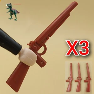 X3 Playmobil Double Barrel Cut Out Shotgun-Cowboy-Cowboy-Outlaw-Bandit - Picture 1 of 3