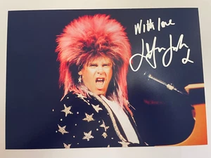 Autograph Elton John Photo Hand Signed Autograph - 8 x 12 Photo W/ COA - Picture 1 of 6