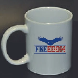 Taza de café regalo de Navidad regalo de Año Nuevo taza libertad con caja de regalo blanca - Imagen 1 de 3