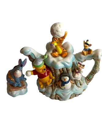 Disney Winnie the Pooh Winter Pooh Teapot Cardew Studio 2003 Limited Edition - Image 1 of 4