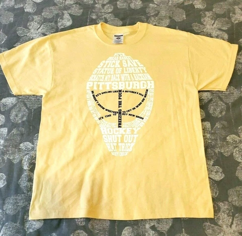Women's Pittsburg Penguins Shirt Size Large 14/16 Ladies Top NHL Hockey T-Shirt Cover