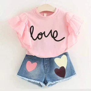 Clothes for Girls Summer Toddler Girls Clothes 2Pcs Outfits - Picture 1 of 11