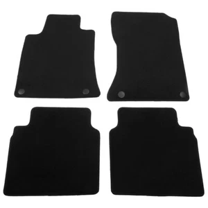 For 19-25 Nissan Altima All Black Floor Mats Carpet Nylon Front & Rear Full Set - Picture 1 of 7