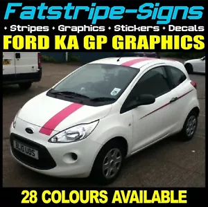 para adaptarse a FORD KA MK2 ST STRIPES KIT GRÁFICOS PEGATINAS VINILO GP - Imagen 1 de 7