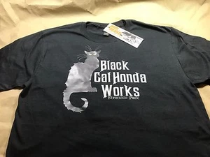 CAMISETA JDM STYLE X BLACK CAT HONDA WORKS COLABORA HONDA CIVIC INTEGRA EK EF EG SI - Imagen 1 de 3