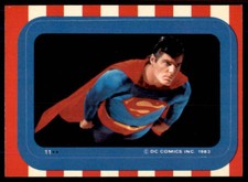 1983 Topps Superman III Sticker Superman #11