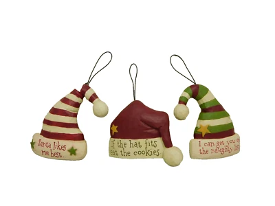 Juego de 3 adornos diferentes para sombreros de Papá Noel - Nuevo por Blossom Bucket #51520 Foto 1 de 4