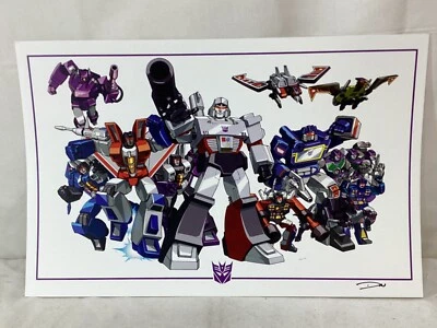 Póster del equipo G1 Transformers Decepticons 11x17 imagen 1984 serie 1 Foto 1 de 2