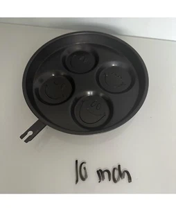 SMILEY FACE EMOJI MINI PANCAKES NONSTICK PAN ATTACHMENT - Picture 1 of 4