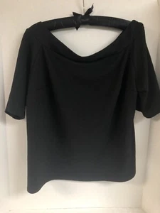 Anthology women’s Size   20 Black Pull over V neck  Top , Elbow Sleeves - Picture 1 of 7