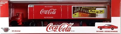M2 Machines 1957 Dodge COE & 1966 Dodge Charger 383 50B01 18-01 Coca-Cola Hauler - Image 1 of 4