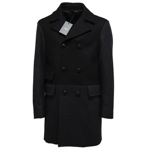 9062L cappotto uomo nero grigio Z ZEGNA lana jackets men - Bild 1 von 4