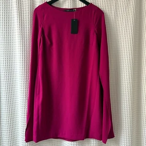 Lauren Ralph Lauren size 6 Cape Georgette Cocktail Dress fuchsia berry NEW - Picture 1 of 8