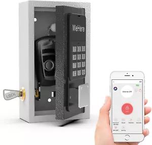 Key Lock Box, Bluetooth Lock Box with APP Control, Use OTP Code/Fixed Password/B - Picture 1 of 12