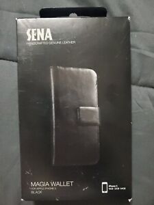 Sena Magia Wallet Iphone 5 Black in Box Apple Genuine Leather Handcrafted 