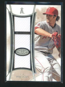 CJ WILSON 2014 TOPPS TIER ONE TRIPLE GAME USED WORN JERSEY #01/25 AD4649 - Picture 1 of 1