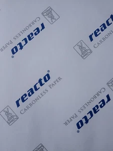01 REAM NCR CB BIANCO A4 500 FOGLI E 01 RISMA CF GIALLO DI 500 FOGLI REACTO - Foto 1 di 3