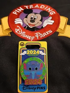 Disney Parks 2024 Celebration Stitch Pin - Picture 1 of 4