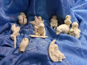 DEPARTMENT 56- 10 SNOWBABIES ORNAMENTS - Picture 1 of 9